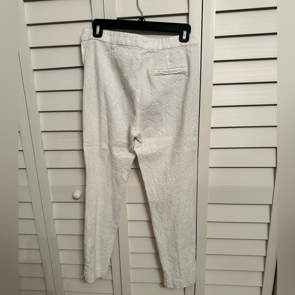 Zara White Cropped Pants - Size M